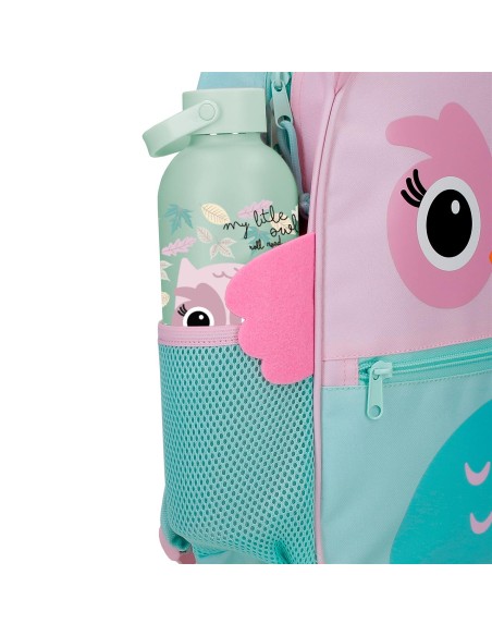 MOCHILA ADAP. 25CM. C/CARRO. ROLL ROAD HAPPY PETS OWL