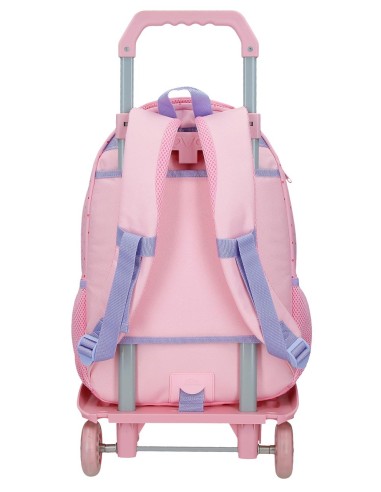 MOCHILA ADAP. 42CM 2C. C/CARRO. HELLO KITTY BOWS