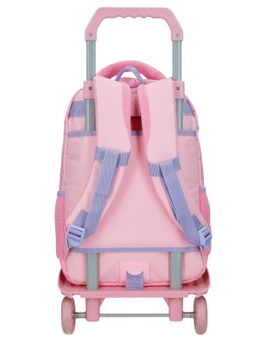 MOCHILA ADAP. 42CM 3C. C/CARRO. HELLO KITTY BOWS