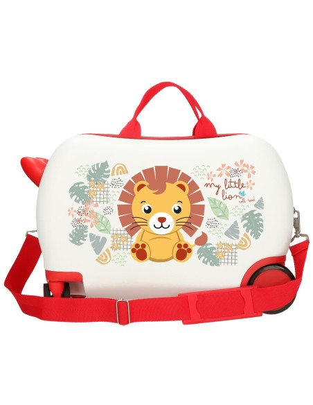 MALETA INFANTIL 45CM. ROLL ROAD HAPPY PETS LION