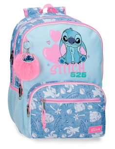MOCHILA ADAP. 44CM 2C. STITCH HEARTS