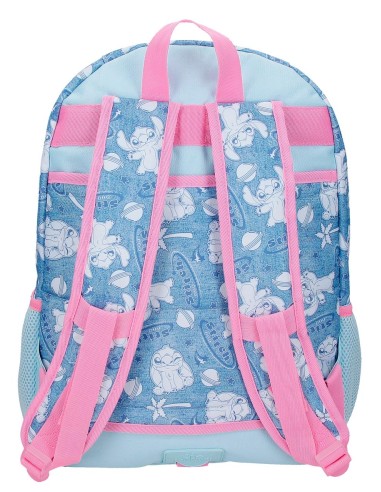 MOCHILA ADAP. 44CM 2C. STITCH HEARTS
