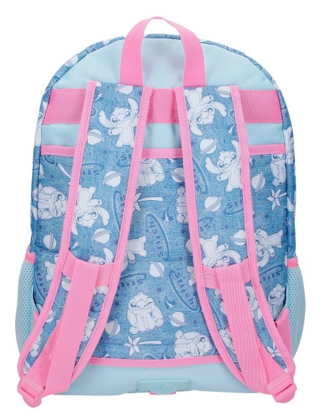 MOCHILA ADAP. 44CM 2C. STITCH HEARTS
