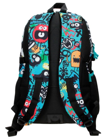MOCHILA ADAP. 45CM 2C. MOVOM MONSTERS