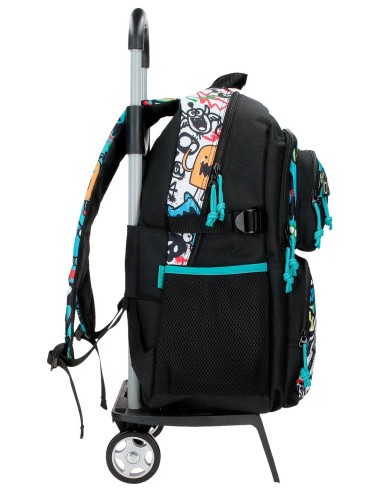 MOCHILA ADAP. 44CM 2C. C/CARRO. MOVOM MONSTERS