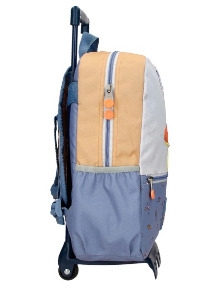 MOCHILA ADAP. 32CM. C/CARRO. ENSO ALIEN SPACE