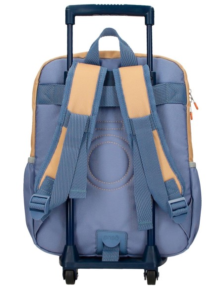 MOCHILA ADAP. 32CM. C/CARRO. ENSO ALIEN SPACE