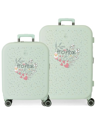 SET/2 TROLLEY ABS 55-70CM. 4R. ENSO TROPICAL LOVE