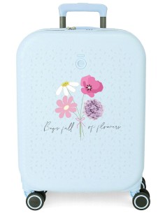 TROLLEY ABS 55CM. 4R. ENSO FULL OF FLOWERS