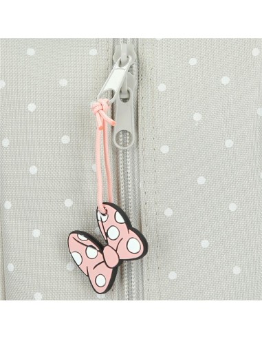 MOCHILA ADAP. 32CM. C/CARRO. MINNIE MOUSE WILD NATURE.