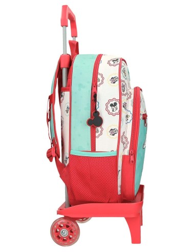 MOCHILA ADAP. 38CM. C/CARRO. MICKEY BEST FRIENDS TOGETHER