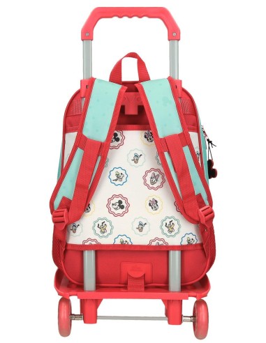 MOCHILA ADAP. 38CM. C/CARRO. MICKEY BEST FRIENDS TOGETHER