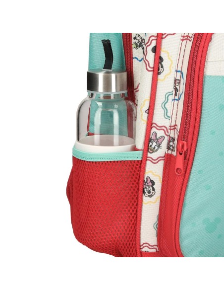 MOCHILA ADAP. 38CM. C/CARRO. MICKEY BEST FRIENDS TOGETHER
