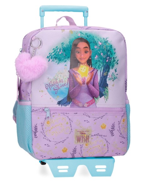 MOCHILA ADAP. 32CM. C/CARRO. WISH WATCH US SHINE.