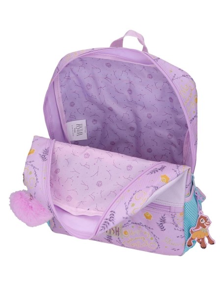 MOCHILA ADAP. 32CM. C/CARRO. WISH WATCH US SHINE.