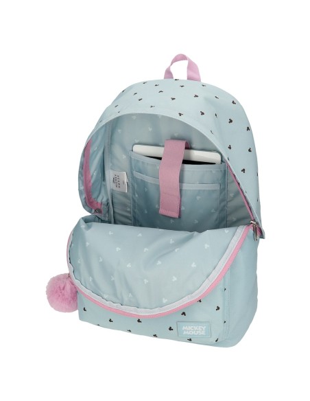 MOCHILA 44CM. MICKEY Y MINNIE KISSES