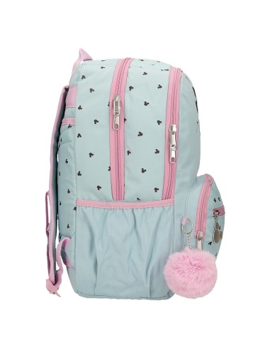 MOCHILA 44CM 2C. MICKEY Y MINNIE KISSES