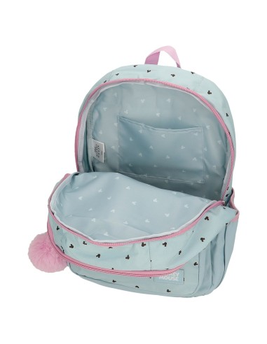 MOCHILA 44CM 2C. MICKEY Y MINNIE KISSES