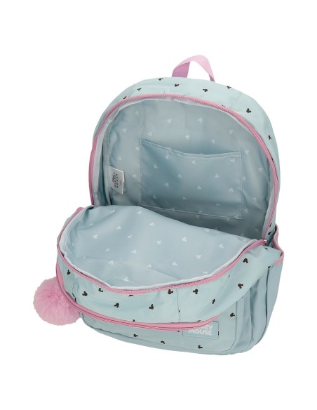 MOCHILA 44CM 2C. MICKEY Y MINNIE KISSES