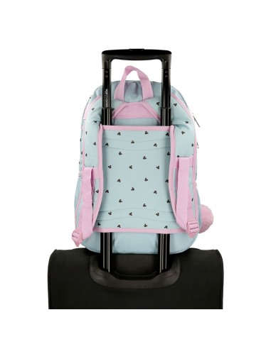 MOCHILA 44CM 2C. MICKEY Y MINNIE KISSES
