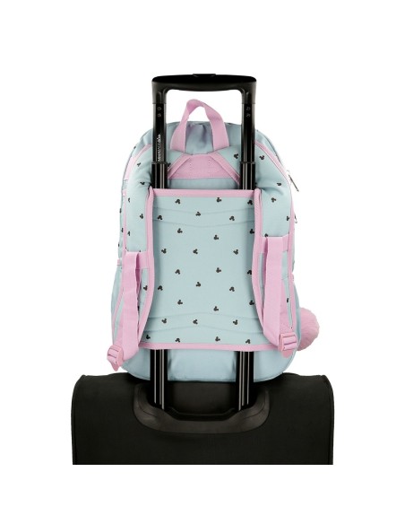 MOCHILA 44CM 2C. MICKEY Y MINNIE KISSES