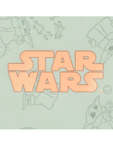 MOCHILA ADAP. 44CM. C/CARRO. STAR WARS GROGU.