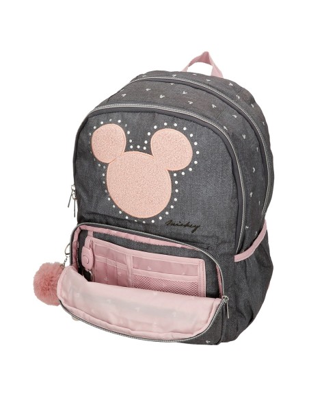 MOCHILA 44CM 2C. MICKEY STUDS