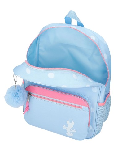 MOCHILA ADAP. 38CM. C/CARRO. MICKEY VIBES