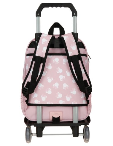 MOCHILA ADAP. 38CM. C/CARRO. MINNIE HEADS
