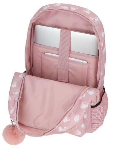 MOCHILA 44CM 2C. MINNIE HEADS