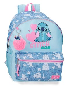 MOCHILA ADAP. 44CM. STITCH HEARTS