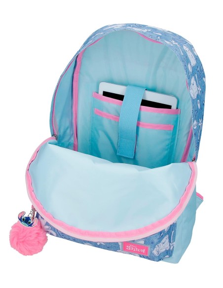 MOCHILA ADAP. 44CM. STITCH HEARTS