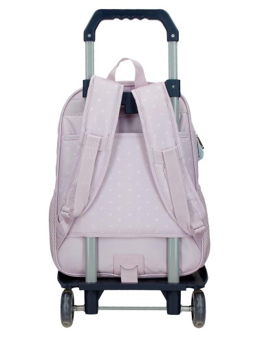 MOCHILA ADAP. 38CM. C/CARRO. STITCH FROM HAWAII