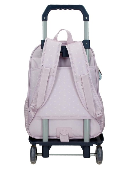 MOCHILA ADAP. 38CM. C/CARRO. STITCH FROM HAWAII