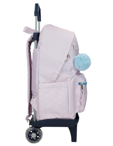 MOCHILA ADAP. 44CM. C/CARRO. STITCH FROM HAWAII