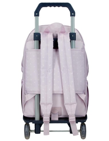 MOCHILA ADAP. 44CM. C/CARRO. STITCH FROM HAWAII