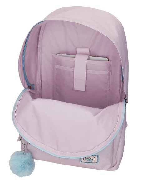 MOCHILA ADAP. 44CM. C/CARRO. STITCH FROM HAWAII