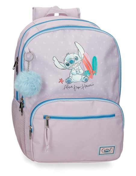 MOCHILA ADAP. 44CM 2C. STITCH FROM HAWAII
