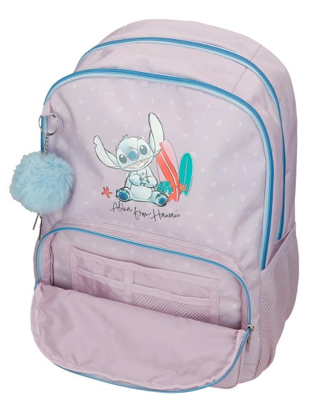 MOCHILA ADAP. 44CM 2C. STITCH FROM HAWAII