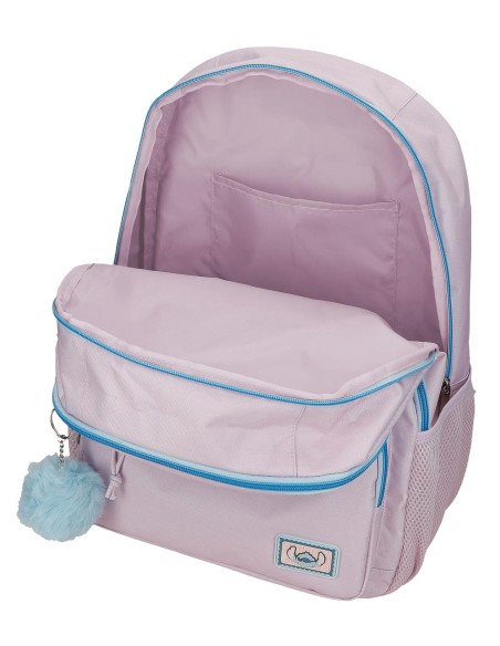 MOCHILA ADAP. 44CM 2C. C/CARRO. STITCH FROM HAWAII