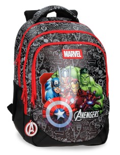 MOCHILA ADAP. 41CM 3C. TEAM AVENGERS