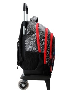 MOCHILA ADAP. 41CM 3C. C/CARRO. TEAM AVENGERS 2