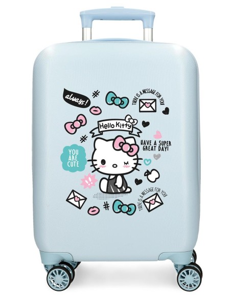 TROLLEY ABS 50CM. 4R. HELLO KITTY YOU ARE CUTE