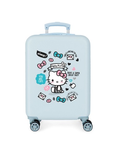 TROLLEY ABS 55CM. 4R. HELLO KITTY YOU ARE CUTE