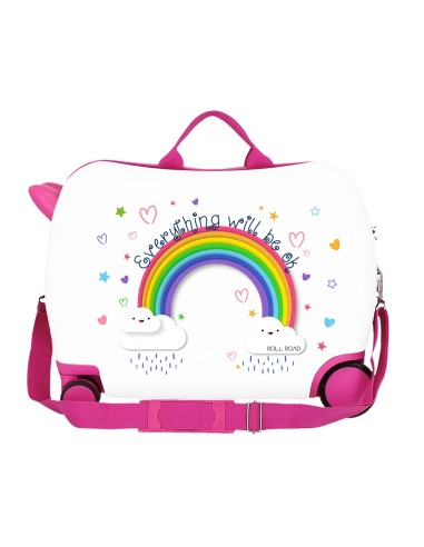 MALETA INFANTIL 50CM. ROLL ROAD ARCOIRIS EVERITHING IS OK