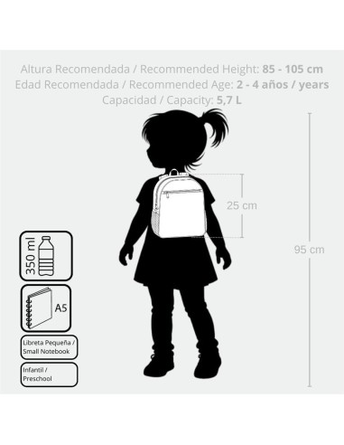 MOCHILA DE PASEO 25CM. ENSO SHINE STARS