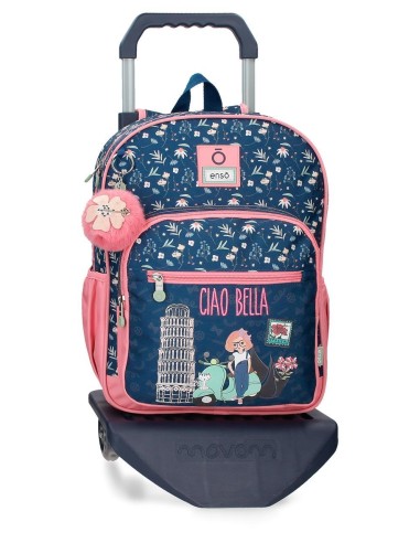 MOCHILA ADAP. 38CM. C/CARRO. ENSO CIAO BELLA