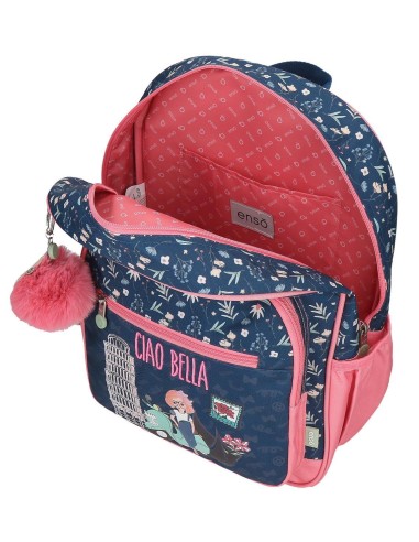 MOCHILA ADAP. 38CM. C/CARRO. ENSO CIAO BELLA