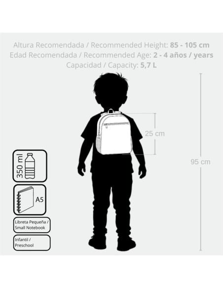 MOCHILA ADAP. 25CM. ENSO OUTER SPACE