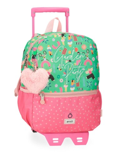 MOCHILA ADAP. 32CM. C/CARRO. ENSO GARDEN PARTY.